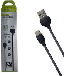 Awei CL-62 USB 2.0 Cable USB-C Male - USB-A Whi...