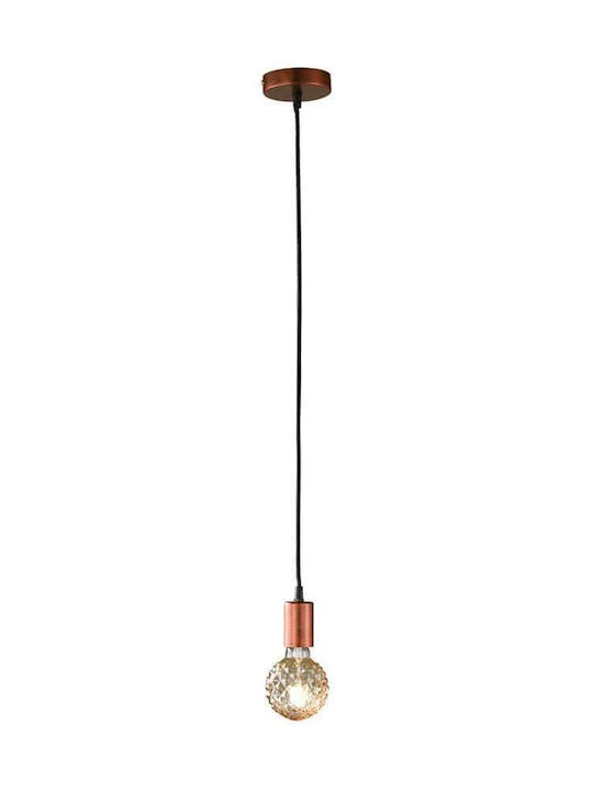 Trio Lighting Cord Hängende Deckenleuchte Federung mit Seil für Fassung E27 Bronze