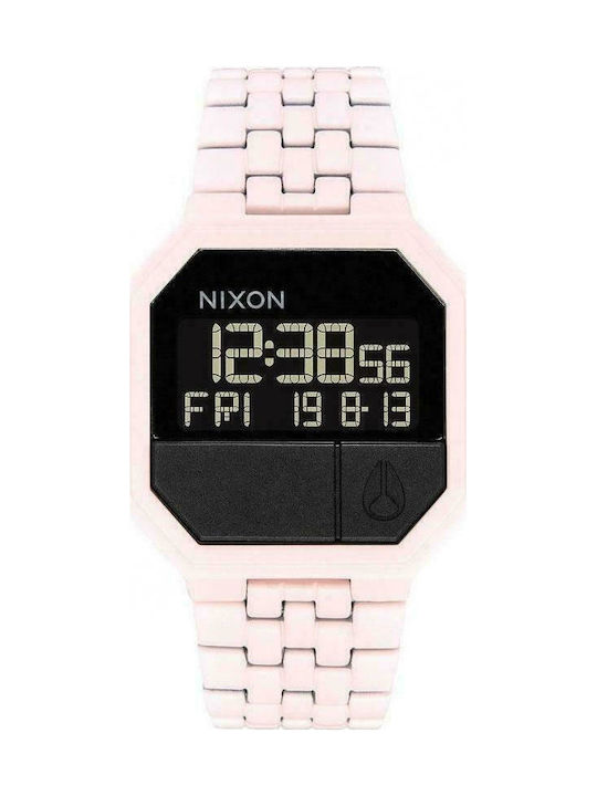 Nixon Re-Run Digital Uhr Batterie mit Rosa Meta...