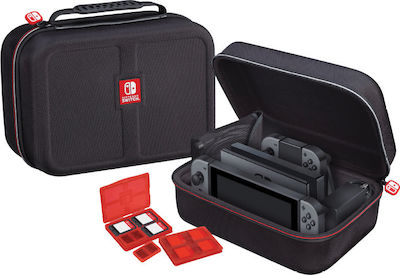 Bigben Interactive Deluxe System Case Υφασμάτινη Θήκη Μεταφοράς για Κονσόλα Switch Μαύρη