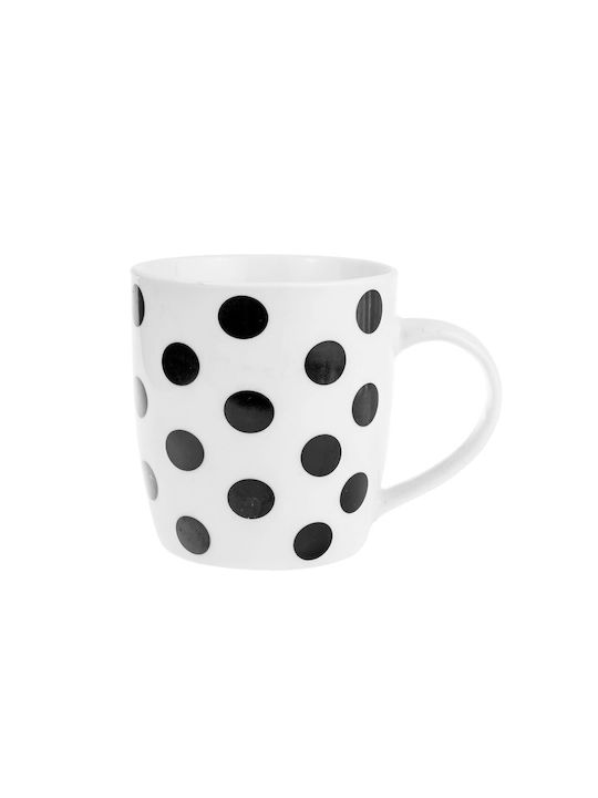 Heart polka dot/ribbon black and white