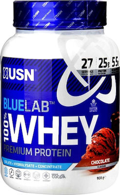 USN BlueLab 100% Whey Premium Πρωτεΐνη Ορού Γάλακτος με Γεύση Σοκολάτα 908gr