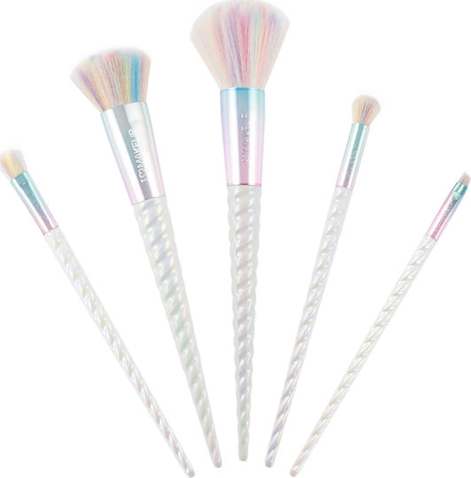 Revolution Beauty Professional Makeup Brush Set with Synthetic Bristle 5 Pieces