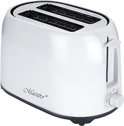 Maestro Φρυγανιέρα 2 Θέσεων 750W Λευκή Maestro Φρυγανιέρα 2 Θέσεων 750W Λευκή