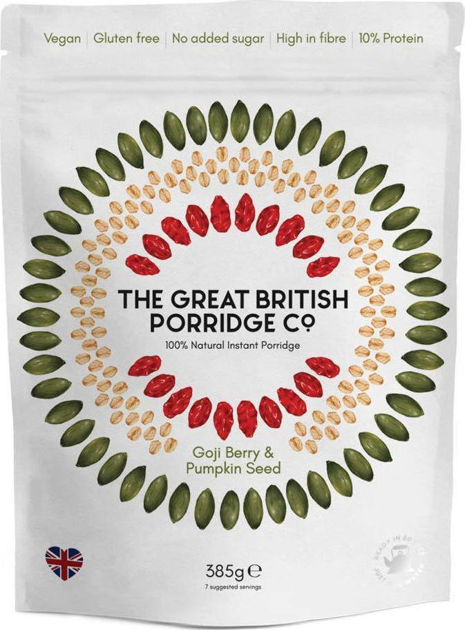 The Great British Porridge Co Porridge Βρώμης Goji Berry Pumpkin Seed