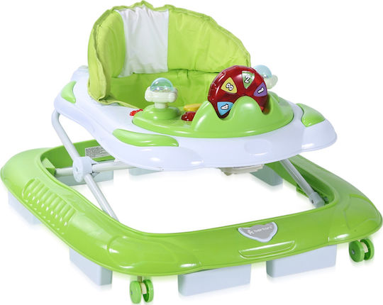 Lorelli School Baby Walker with Music for 6+ Months Green