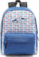 Vans Realm Backpack School Bag Backpack Junior High-High School in Blue color 23lt