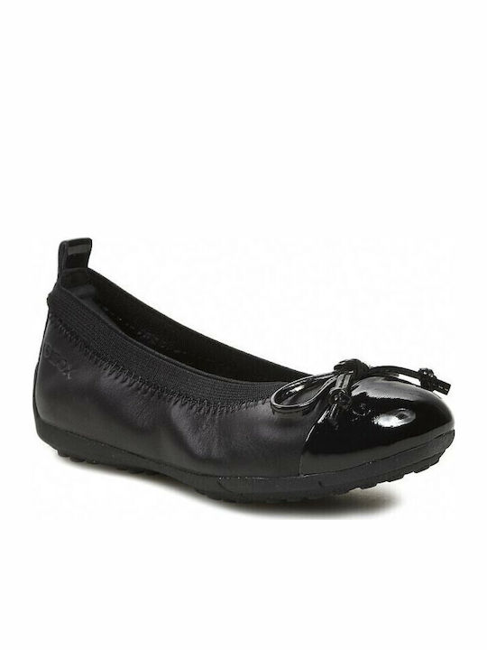 Kids Anatomic Leather Ballerinas Piuma Black