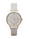 Olivia Burton Olivia Burton Watch with White Leather Strap