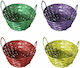 Bunny's 73-1466 Easter Basket Bunny Wicker Red 9x8x18cm (Various Colors)