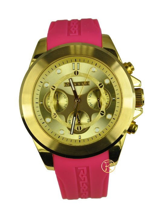 Rebecca Watch with Fuchsia Rubber Strap