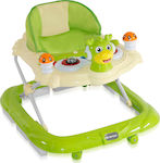 Lorelli Bambi Baby Walker with Music for 6+ Months Green