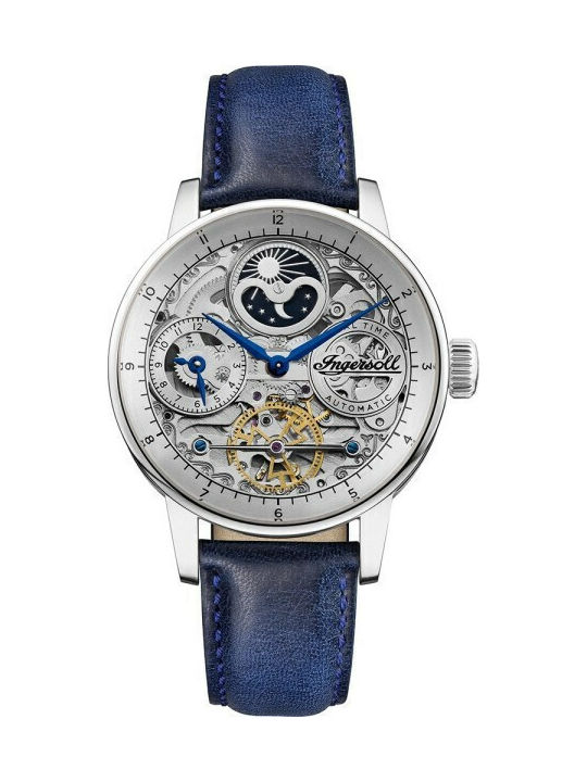 Ingersoll The Jazz Men's Watch 42mm Automatic with Blue Leather Strap