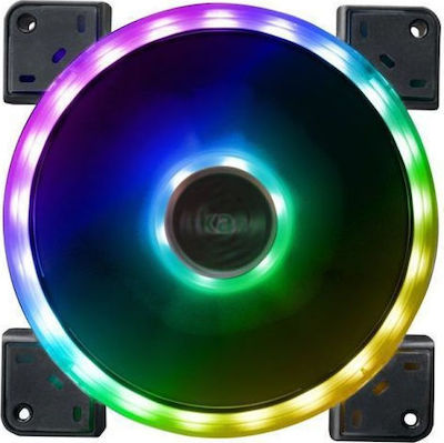 Akasa Vegas TLX Ventilator Carcasă 120mm cu Iluminare RGB și Conexiune 3-Pin 1buc