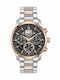 Bulova Ceas Barbati Clasic 44mm Cronograf Baterie cu Brățară din Metal Argintie