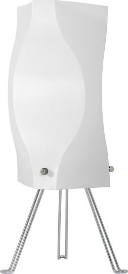 Starlight FP-510-S-1E-14CM-Τ Plastic Lampă de masă pentru Soclu E14 cu Abajur Alb și Bază