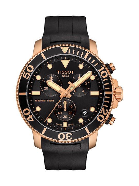 Tissot Seastar 1000 Ρολόι Μπαταρίας με Καουτσούκ Λουράκι