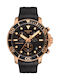 Tissot Seastar 1000 Мъжки Часовник 45.5mm Хронограф На Батерия с Черна Каучукова Каишка