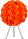 Starlight FP-998-S-23CM-Τ Plastic Table Lamp for Socket E14 with Orange Shade and Base