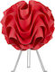Starlight FP-998-S-23CM-Τ Plastic Table Lamp for Socket E14 with Red Shade and Base