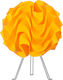 Starlight FP-998-S-23CM-Τ Plastic Table Lamp for Socket E14 with Yellow Shade and Base