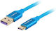 Lanberg Braided USB 2.0 Cable USB-C male - USB-A Μπλε 1m CA-USBO-21CU-0010-BL