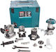 Makita Plunge Router 18V Solo with Speed Settings and Suction System