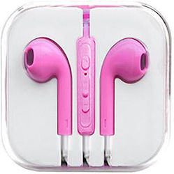 Musthavz GNG228 Earbuds Handsfree με Βύσμα 3.5mm Ροζ