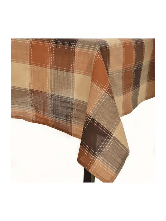 Silk Fashion Tablecloth 3702 Brown 160x250cm