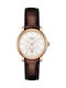 T-Classic Carson Premium Women's Watch Automatic with Brown Leather Strap