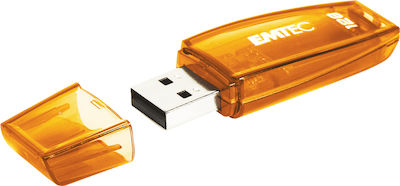 Emtec C410 Color Mix 2.0 128GB USB 2.0 Stick Πορτοκαλί