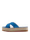 Mairiboo for Envie Women's Flat Sandals Flatforms in Blue Color