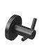 Verdi Sigma Double Wall-Mounted Bathroom Hook ​4.4x4.4cm Black 3031205