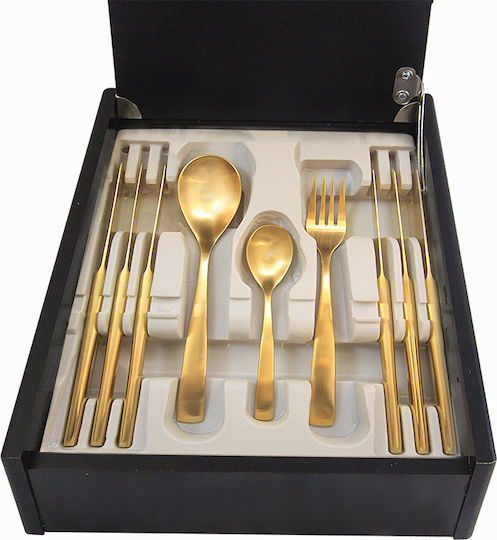 Comas Barcelona Gold Besteckset Edelstahl Gold 30Stück