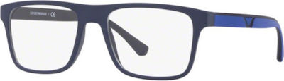 Emporio Armani Männlich Kunststoff Brillenrahmen mit Clip On Marineblau EA4115 57591W