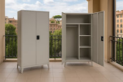 Δίφυλλη Μεταλλική Γαλβανιζέ 70x40x181εκ.