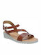 Women's Leather Platform Shoes Tabac Brown