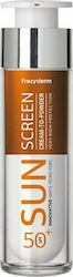 Frezyderm Sun Screen Cream-to-Powder Wasserfest Sonnenschutz Creme Für das Gesicht SPF50 50ml