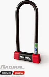 Radikal RK250R U-Lock Αντικλεπτικό Πέταλο Μοτοσυκλέτας Κόκκινο Χρώμα