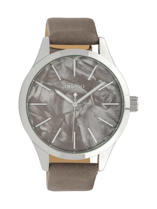 Oozoo Watch with Brown Leather Strap