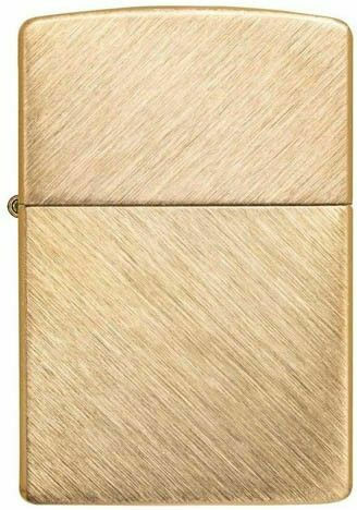 Zippo Klassisches Winddichtes Feuerzeug Flamme Herringbone Sweep Messing