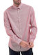 Armani Jeans Men's Shirt Long Sleeve Denim Pink