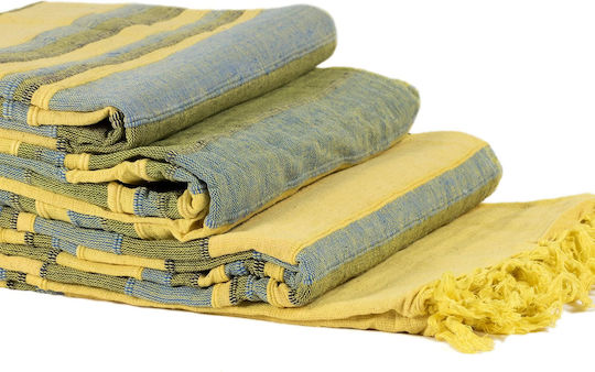 Silk Fashion Kerala Комплект За Покривки 3 Бр Жълт - Зелен 2