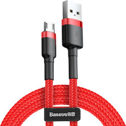 Baseus Cafule Împletit USB 2.0 spre micro USB Cablu Roșu 0.5m (CAMKLF-A09) 1buc