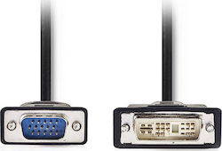 Nedis 2m DVI-A male to VGA male Cable Black (CCGP32100BK20)