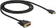 DeLock 1m DVI-D male to HDMI male Cable Black (85582)