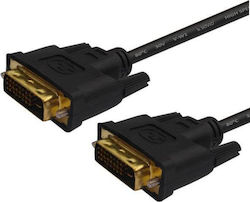 Savio Cablu DVI-D - DVI-D 3m Negru (CL-53)