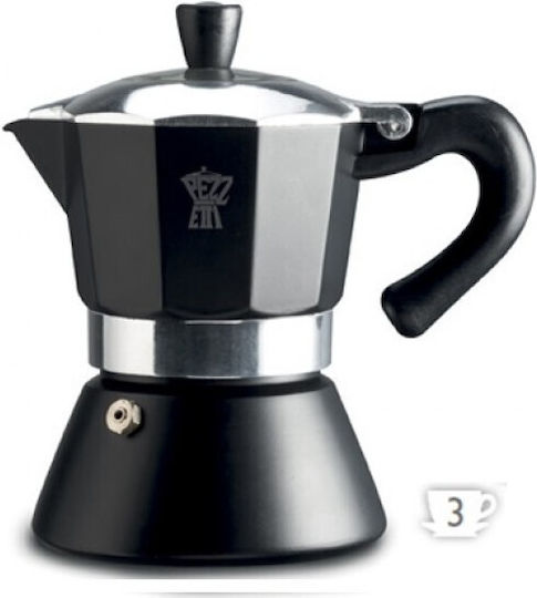 Pezzetti Bellexress Stovetop Espresso Pot 3Cups Negru