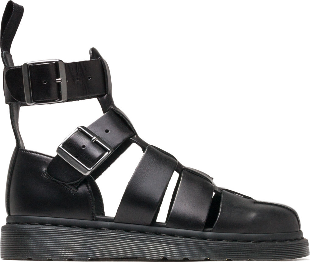 unstructured by clarks black open back leather sandals