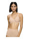 Modern Soft Cotton Bra without Padding without Underwire Beige